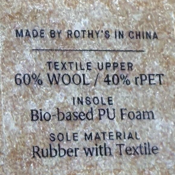 Rothy's The Scuff Slipper Womens Size 6 Shoes Holly Green Wool Blend Sherpa - Picture 10 of 11